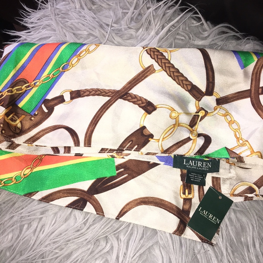 Ralph Lauren Silk Scarf (rectangle)